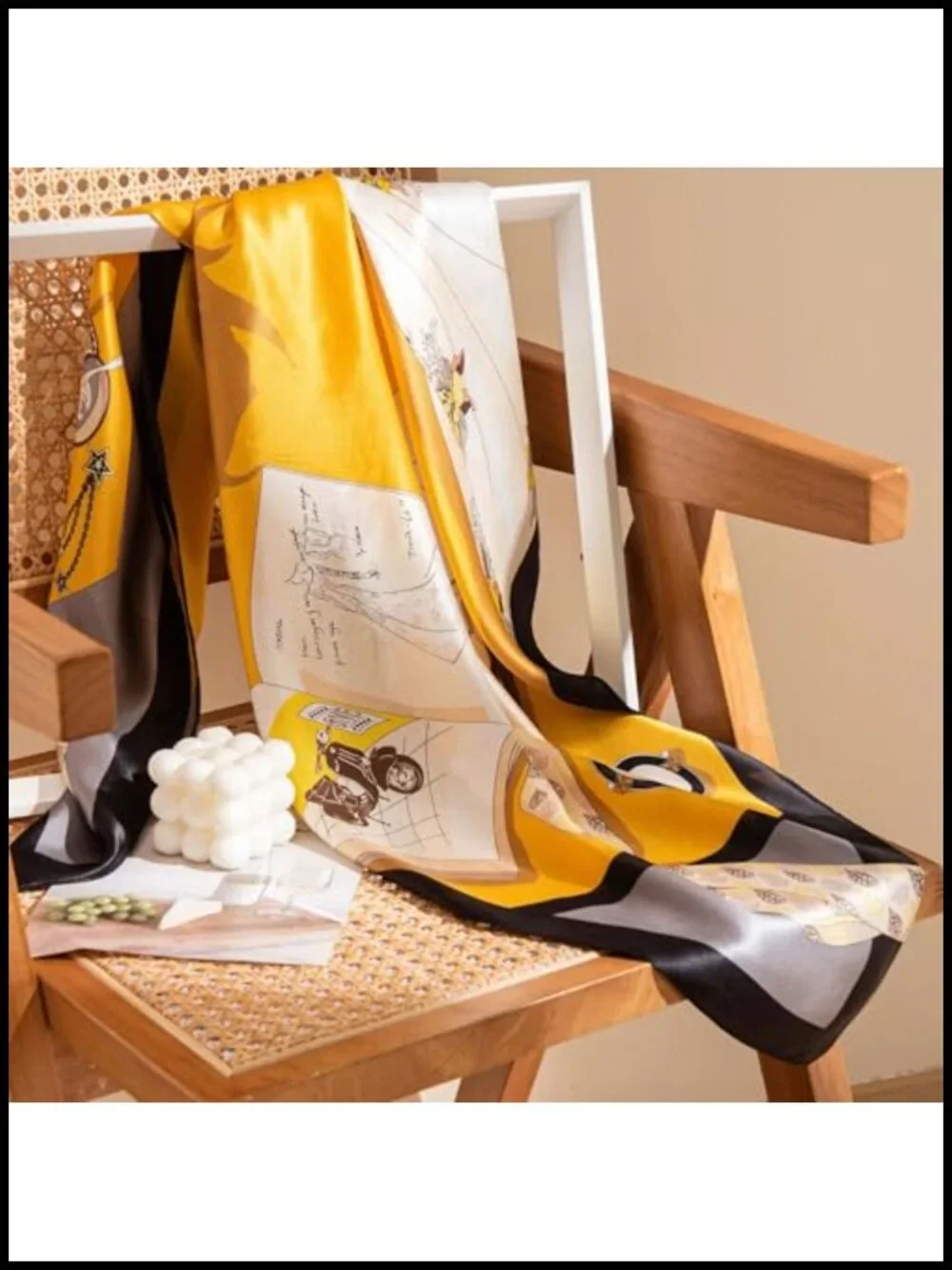 100% Pure Mulberry Silk Scarf - 35
